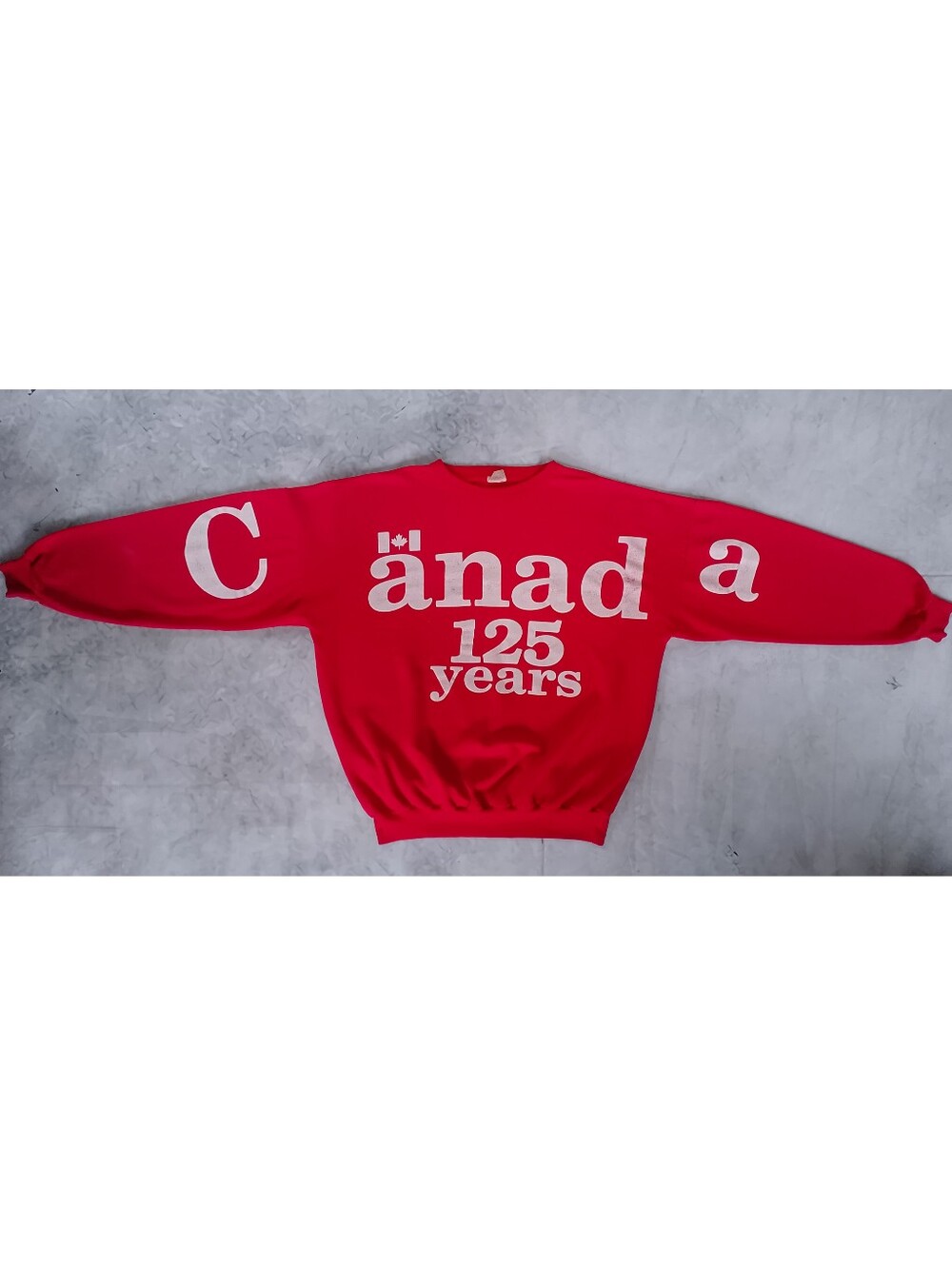 Vintage 1992 AOP Canada 125 Years Graphic Sweatshirt - Picture 13 of 14